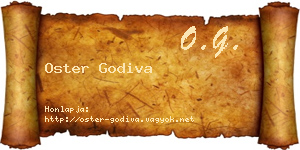 Oster Godiva névjegykártya